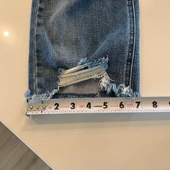 Judy Blue Straight Crop Distressed‎ Jeans Size 5 /27 - Picture 10 of 11